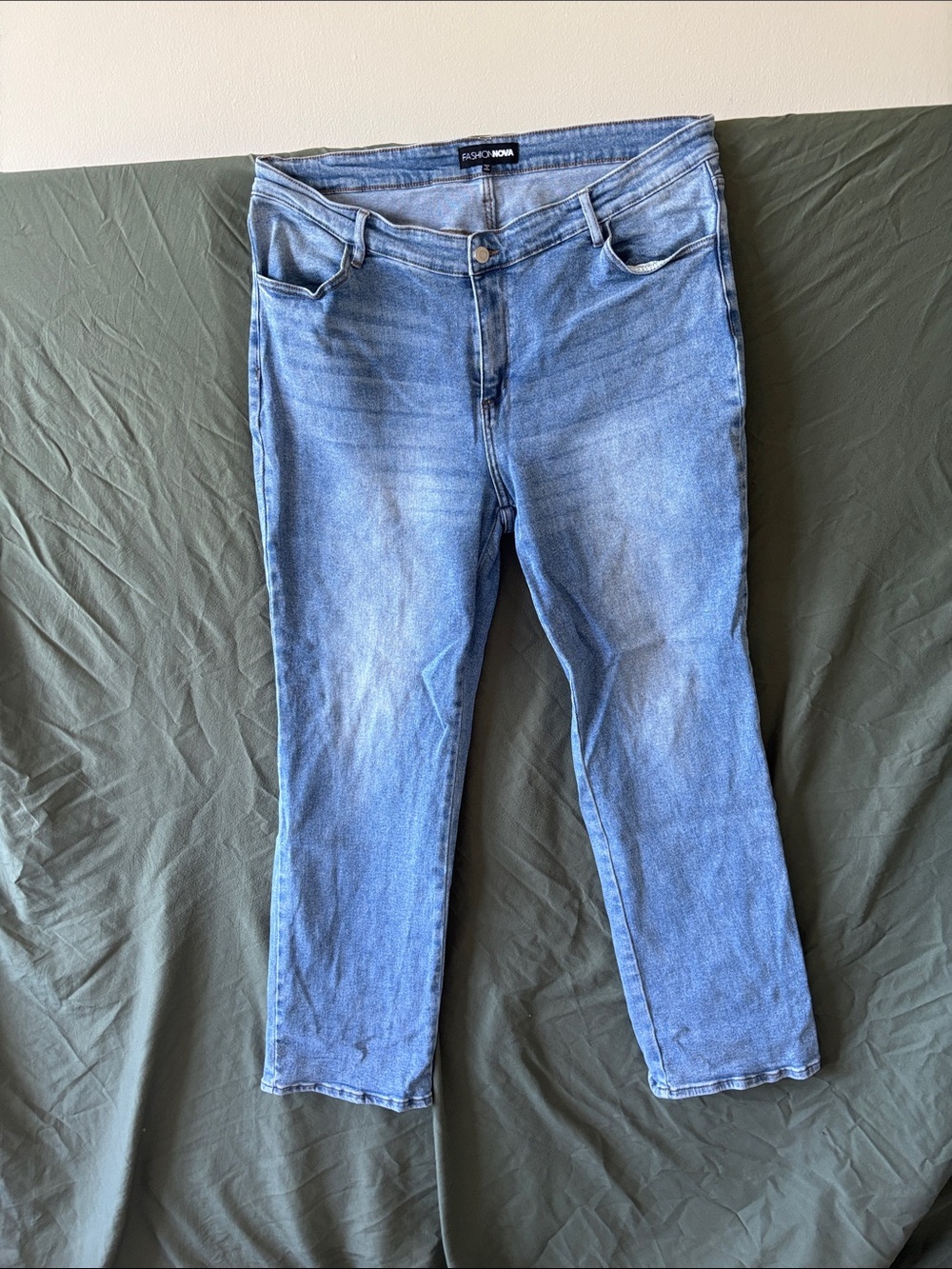 Plus light wash jeans